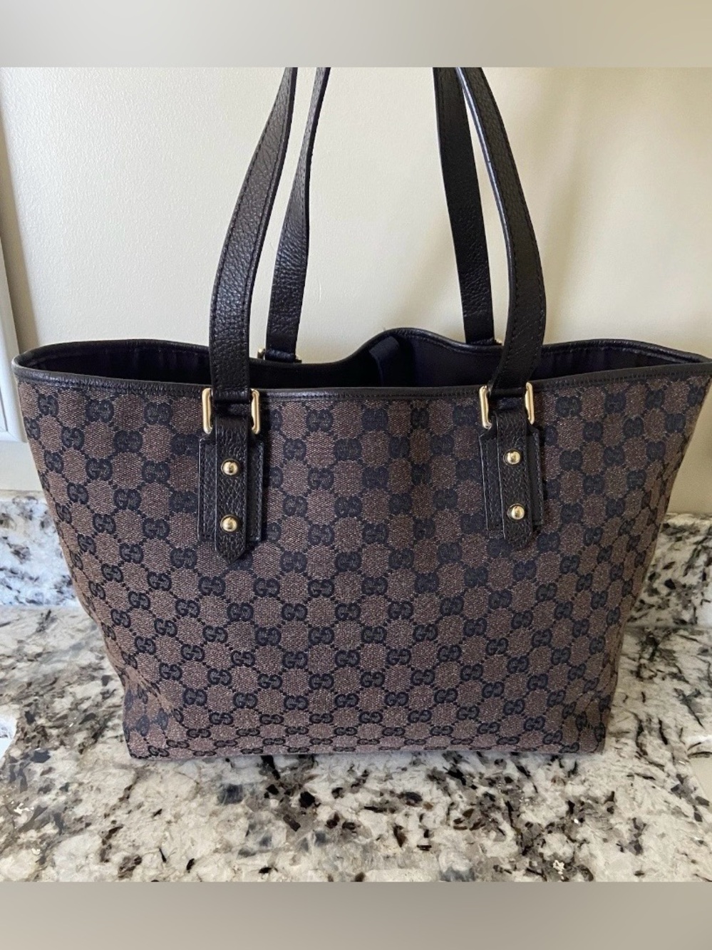 Authentic Gucci Wool Tote Bag Brown
GG Canvas - Picture 8 of 16